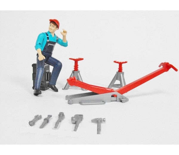 Bruder #62100 bWorld Man with Repair Shop Accessories – New Factory Sealed