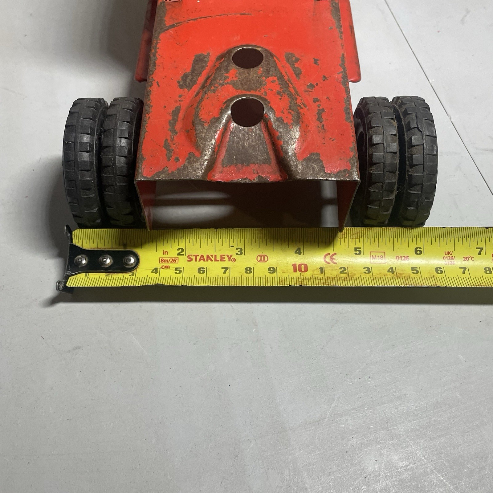 Lincoln Toys Auto Transport Truck Car Hauler Pressed Steel Canada 1940-60 Vtg