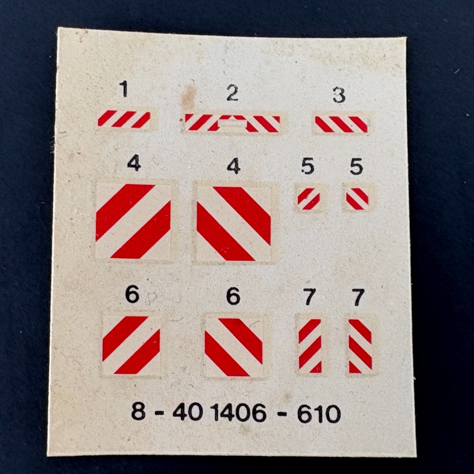 Kibri HO Scale Liebherr 974 & Crane Decal Assortment FOR PARTS 1/87