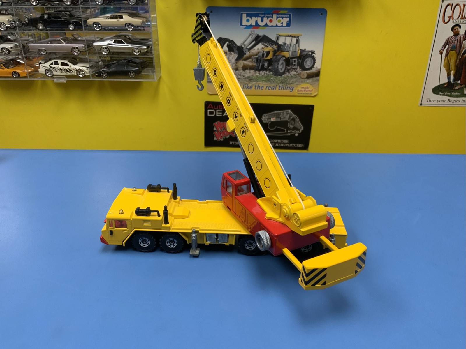 Vintage SIKU Tragkraft Hydraulic Grove Construction Crane W. Germany #4010