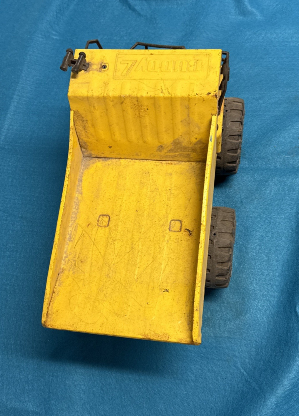 Vintage Buddy L Big Bruiser Construction Dump Truck Pressed Steel.