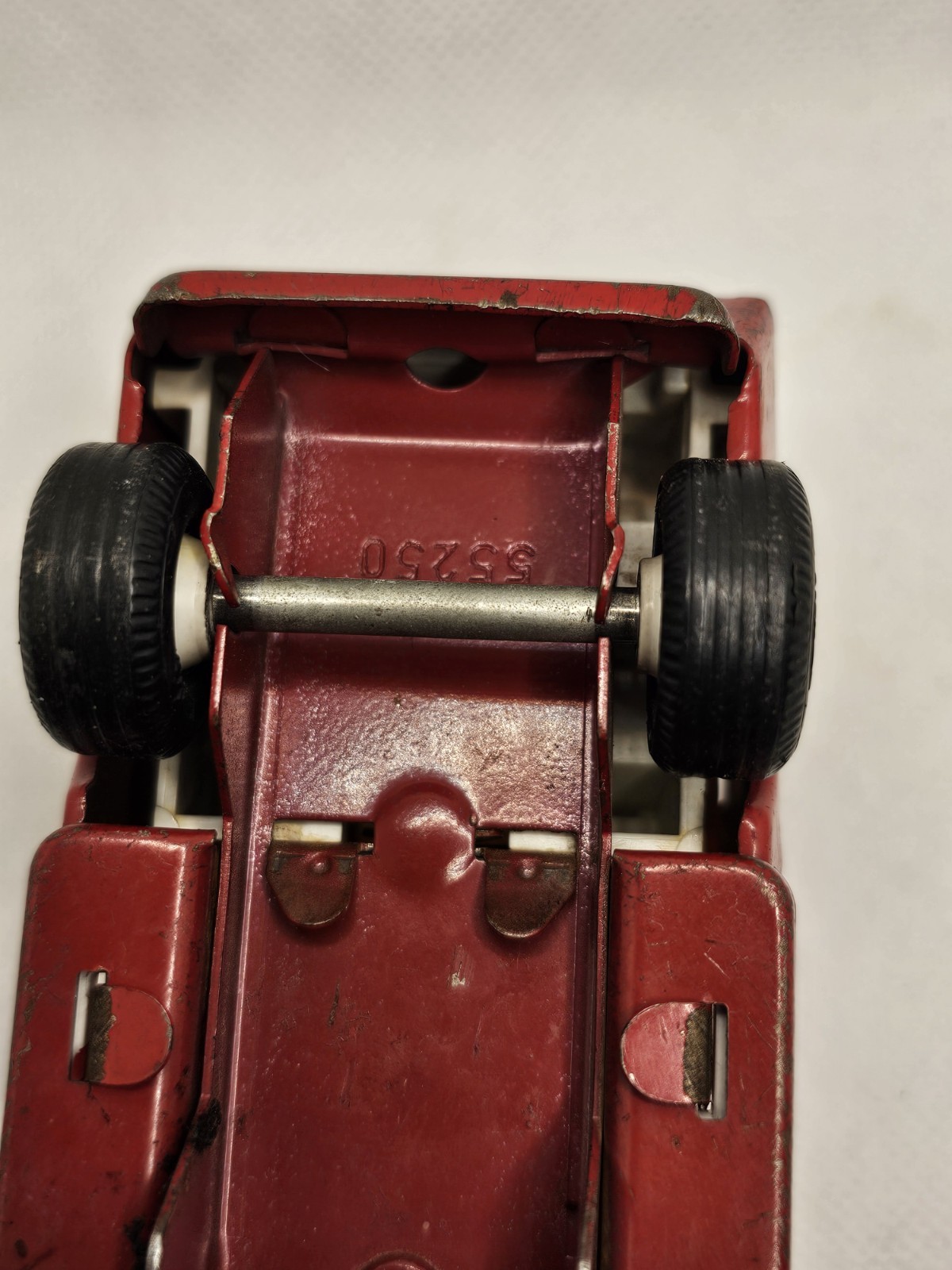 Vintage 1970s Tonka Mini Fire Engine Truck 5 3/4″ Long Pressed Steel Good