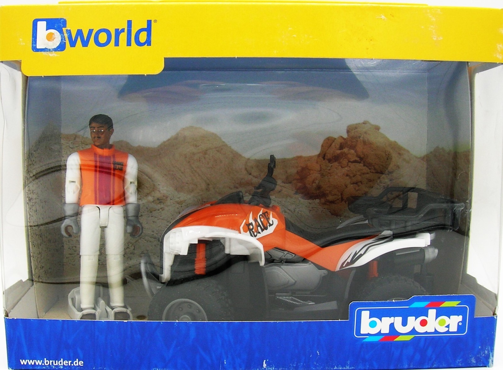 Bruder #63000 Quad with Driver – Colors May Vary – New