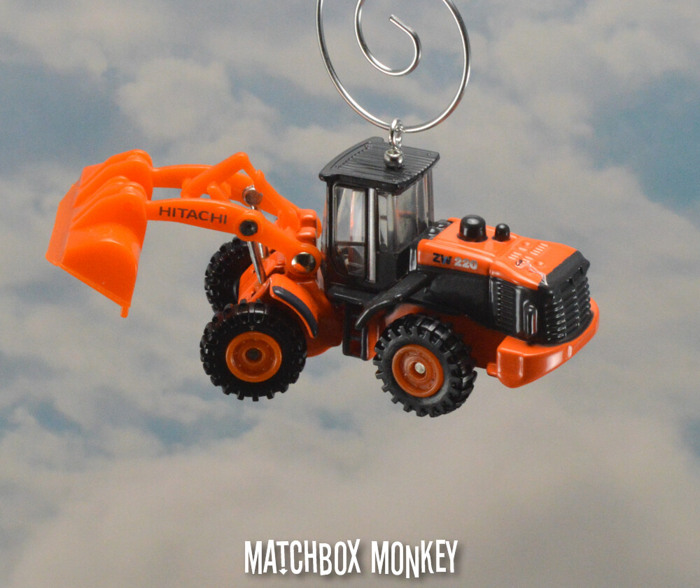 Hitachi W20 Loader 1/100 Christmas Ornament CAT Deere Bobcat Volvo Kubota Adorno