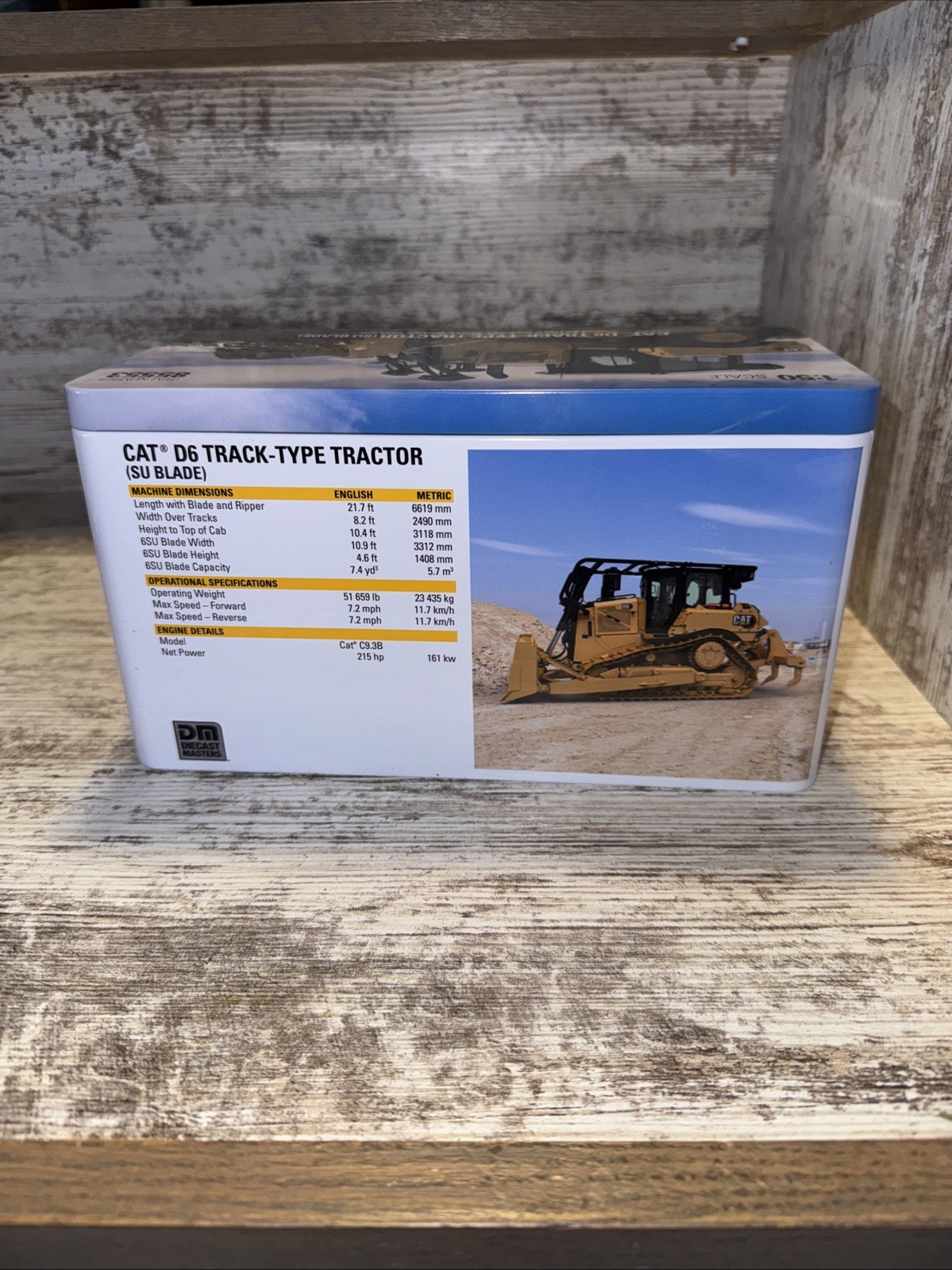 1/50 Caterpillar CAT D6 Track Tractor Dozer W/ SU Blade Diecast Masters 85553