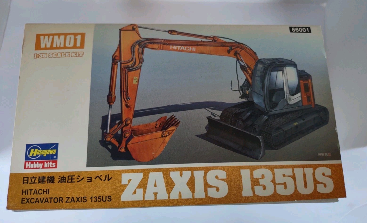 WMO1 1:35 Hasegawa Hitachi Excavator Zaxis 135US (NIB)