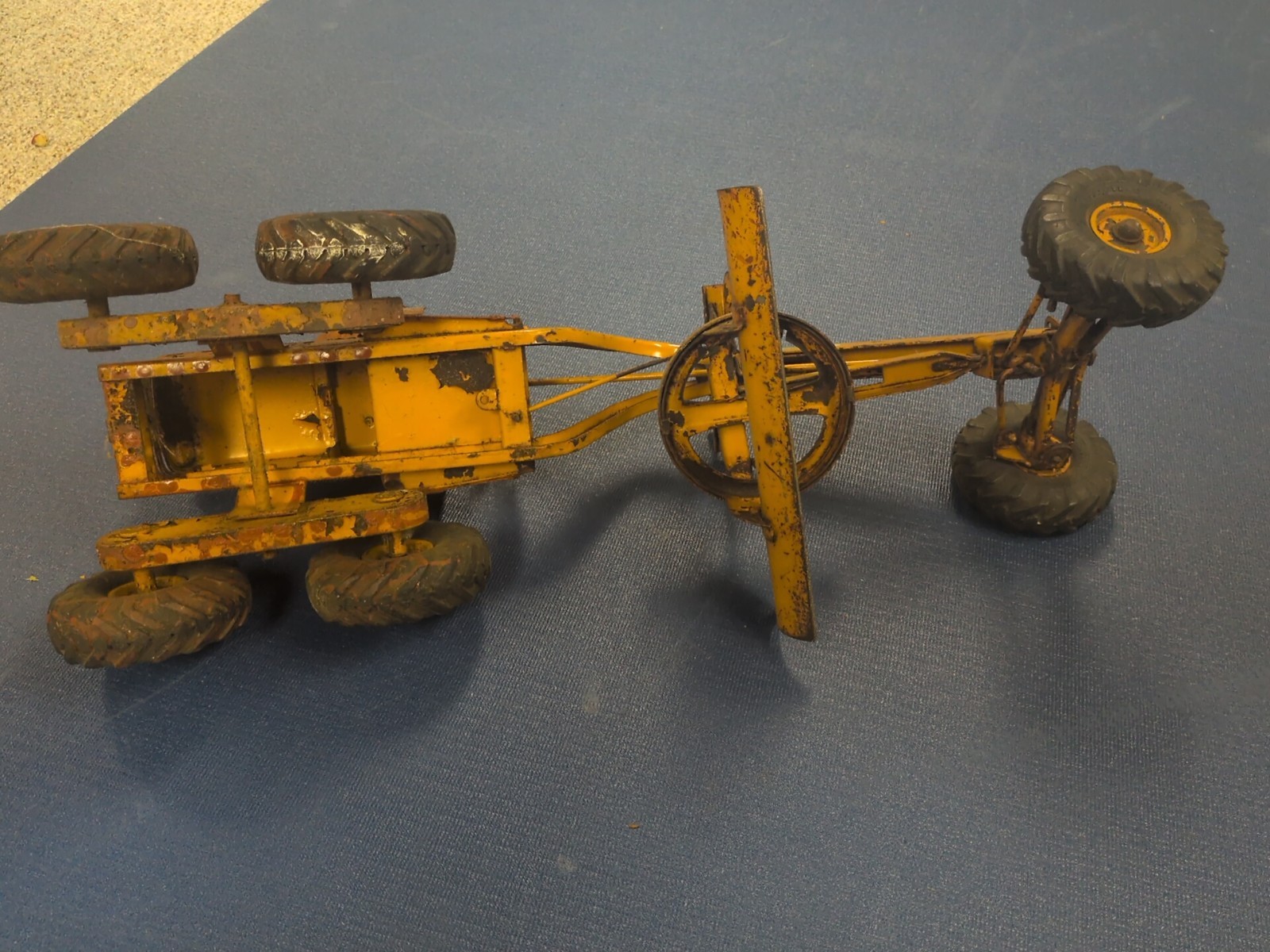 Doepke Model Toys Adams Road Grader Diesel Motor Steel 1950’s Vintage Fair Cond.