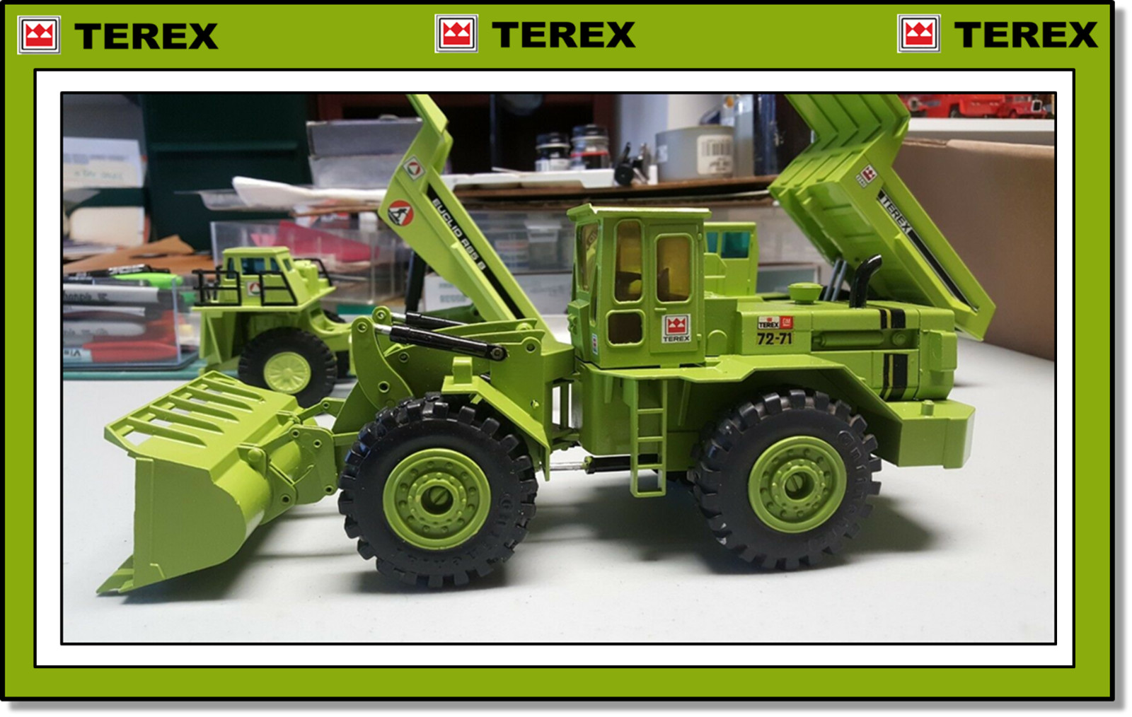 1/40 Gescha TEREX GM 72-71 Loader custom paint w adds!! $$$ FREE SHIPPING !!