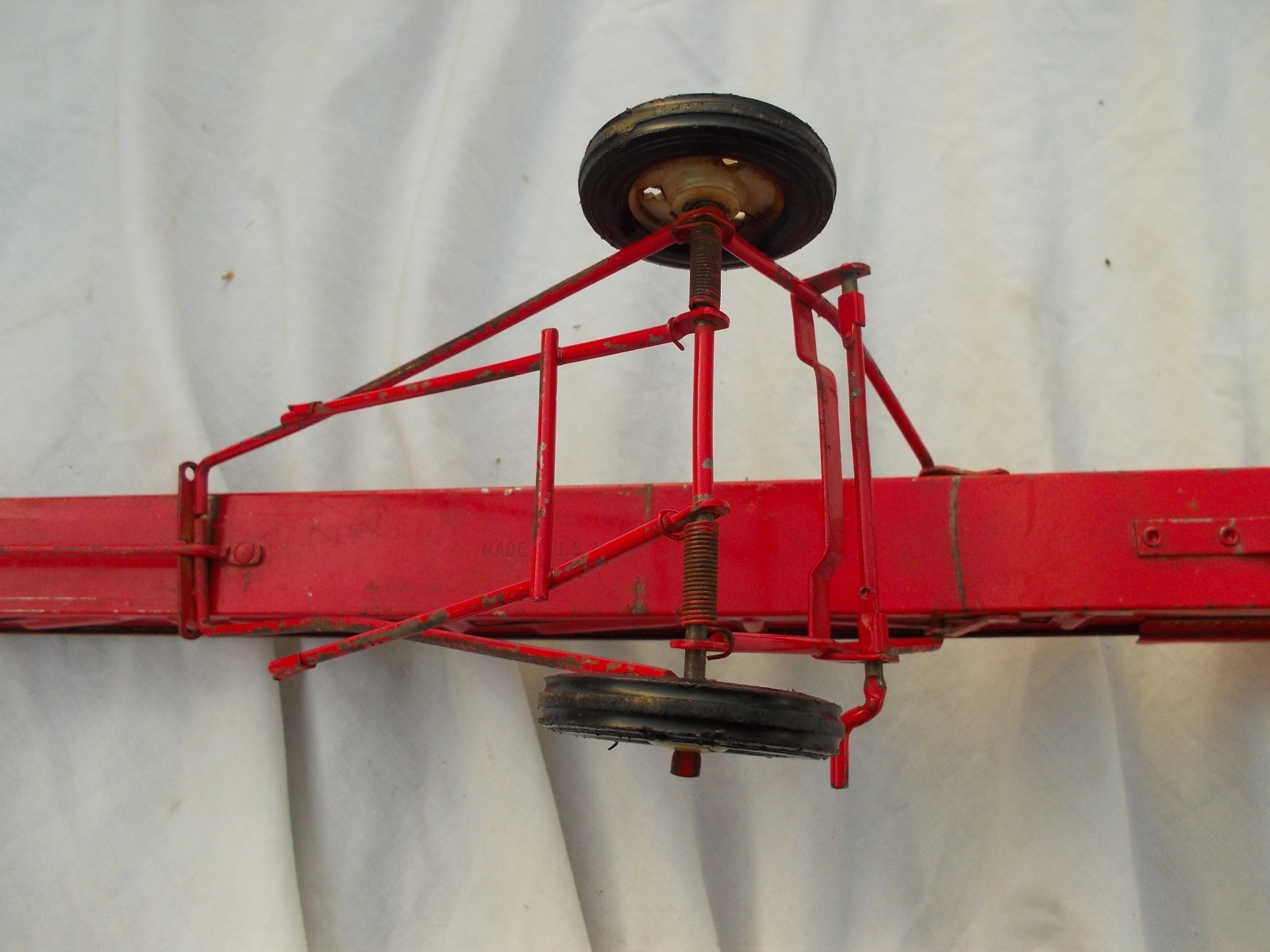 1965 True Tru Scale elevator lift 1/16 scale vintage tin farm toy WORKS NICE ORG