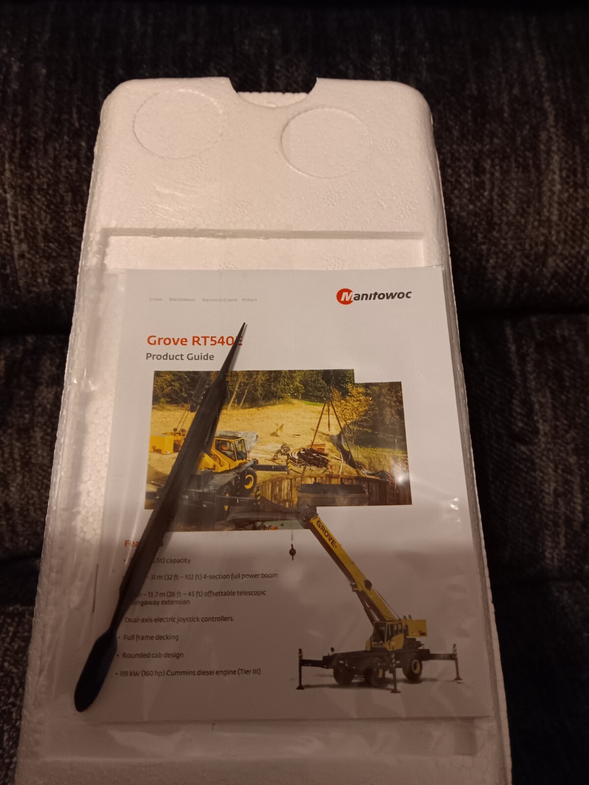 WPPE”Walter Payton Power Equip.”Grove Manitowoc 1/50 Scale Die-Cast Crane,,RARE