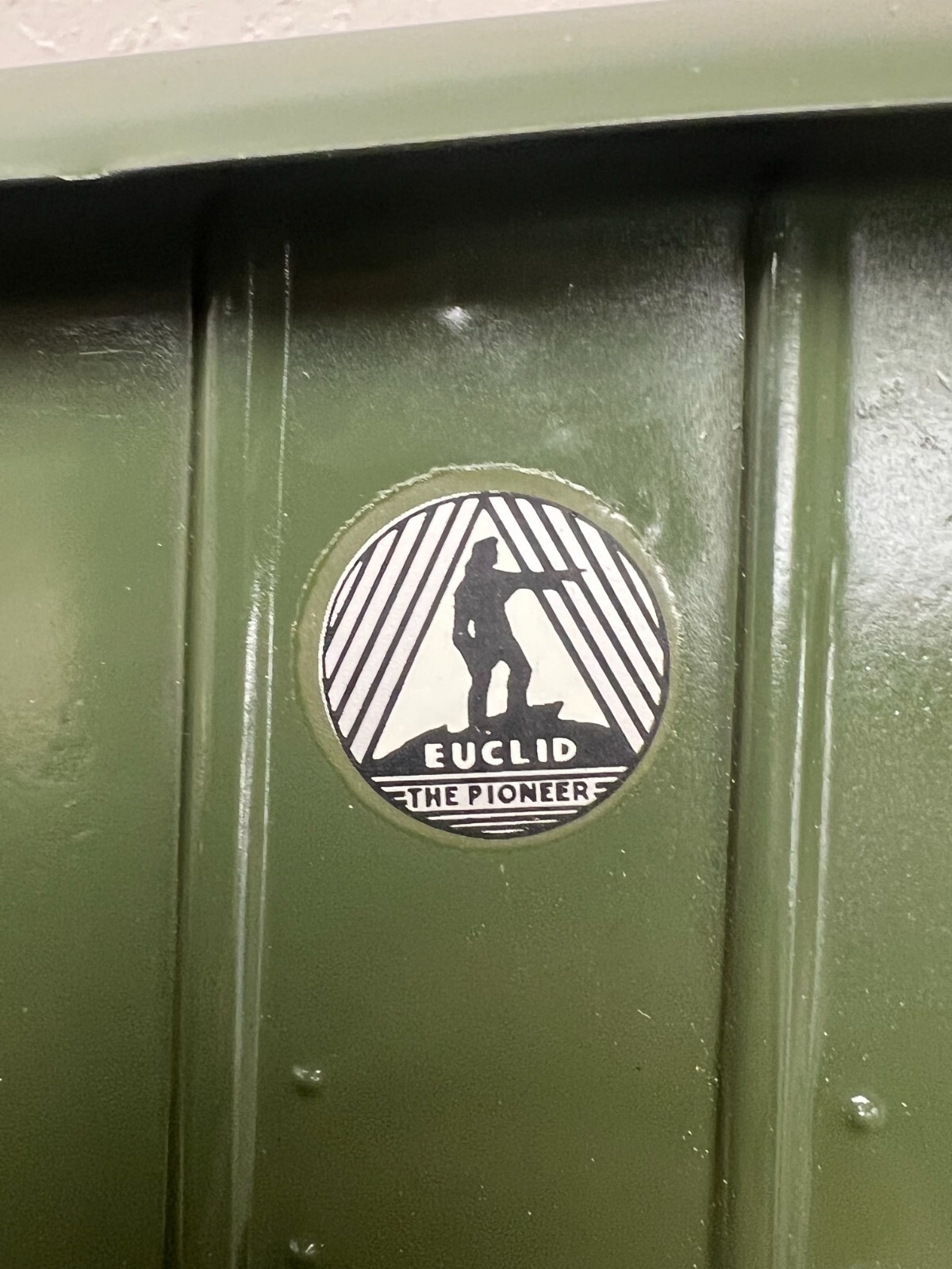 Doepke Euclid the Pioneer Pressed Steel Earth Mover Truck in Army Green
