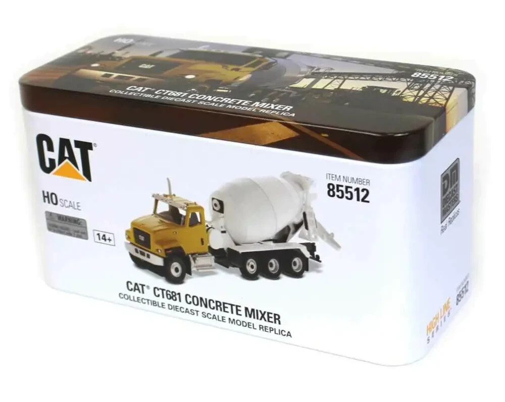 CAT 681 CT681 Cement – Concrete Mixer Truck 1/87 HO Scale Diecast Model