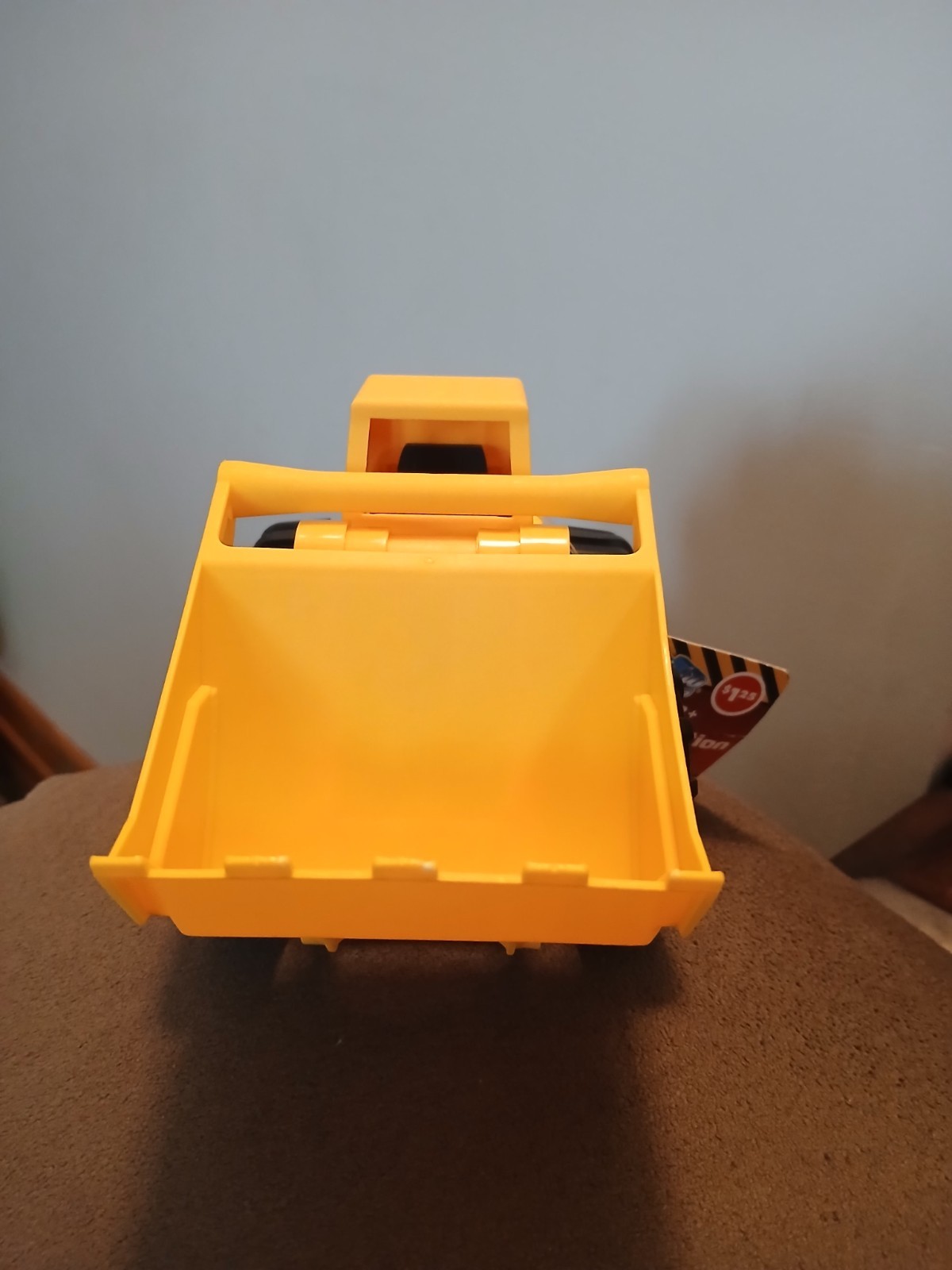 Turbo Wheels Plastic Yellow Construction Vehicle Bulldozer Front Loader