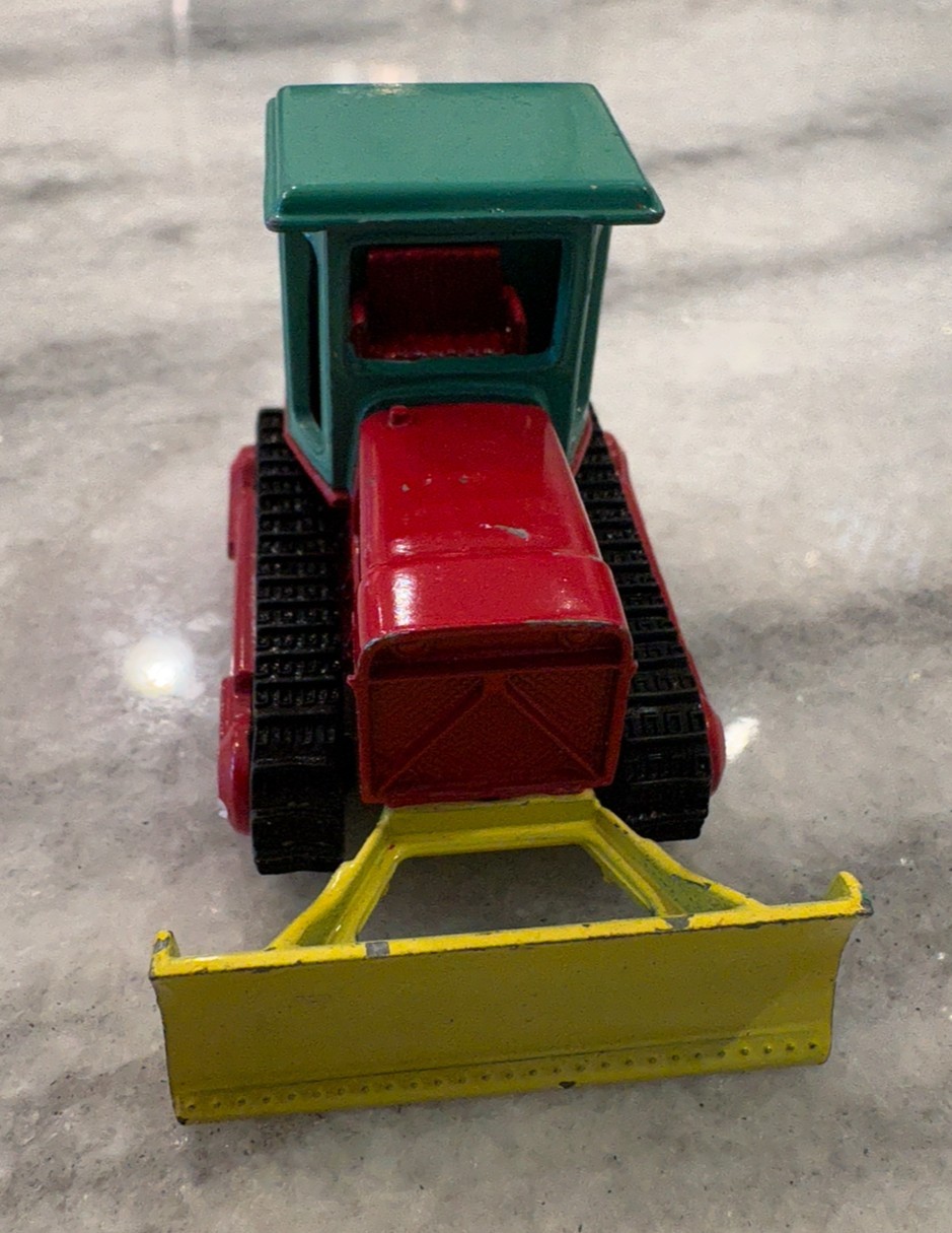 Vintage Playart Construction Vehicle Set / Bulldozer, Forklift, Tractor / Shovel