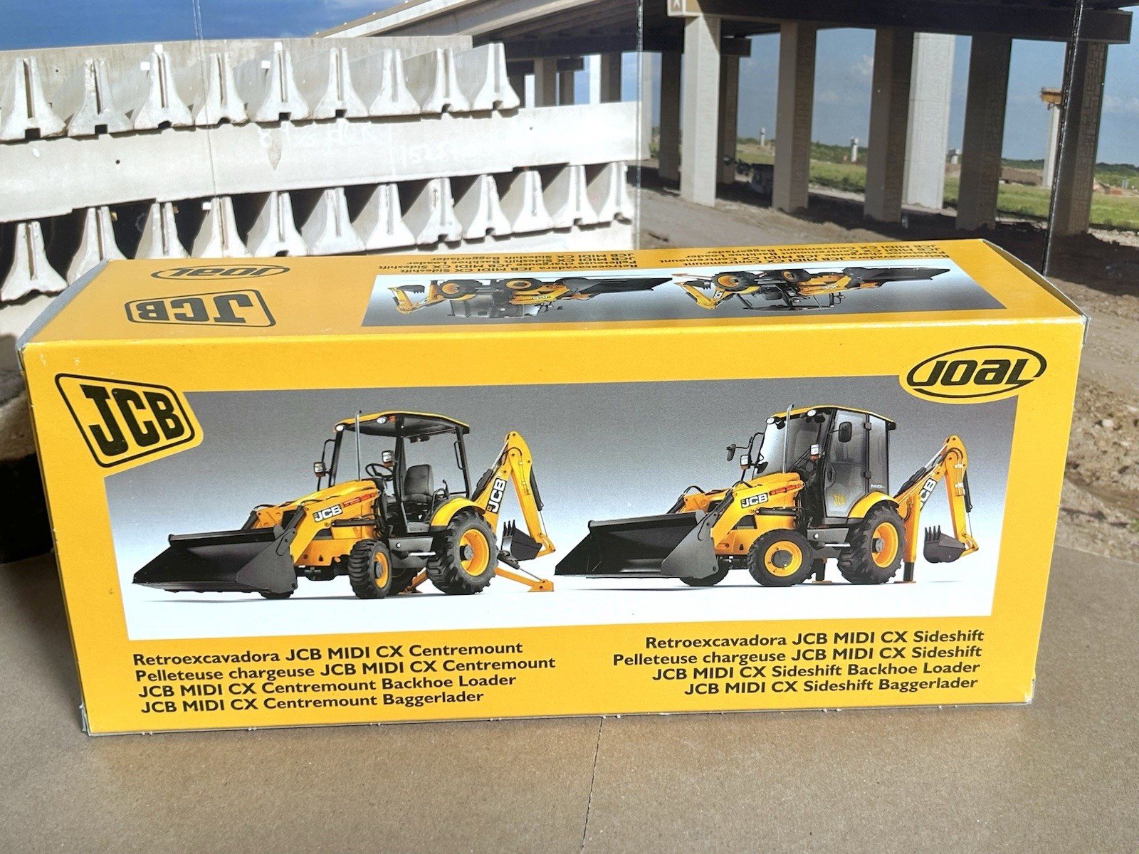 Joal 1/35 Scale JCB Midi CX Centermount Tractor Loader Backhoe (v/g with box!)