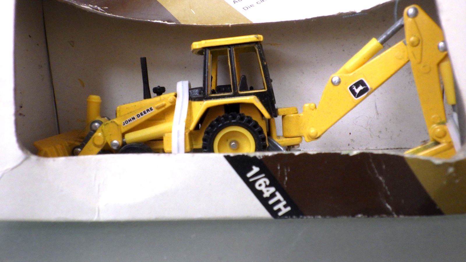 Vtg Ertl #5521 JOHN DEERE Backhoe / Loader 1/64 in Box NIB * Construction