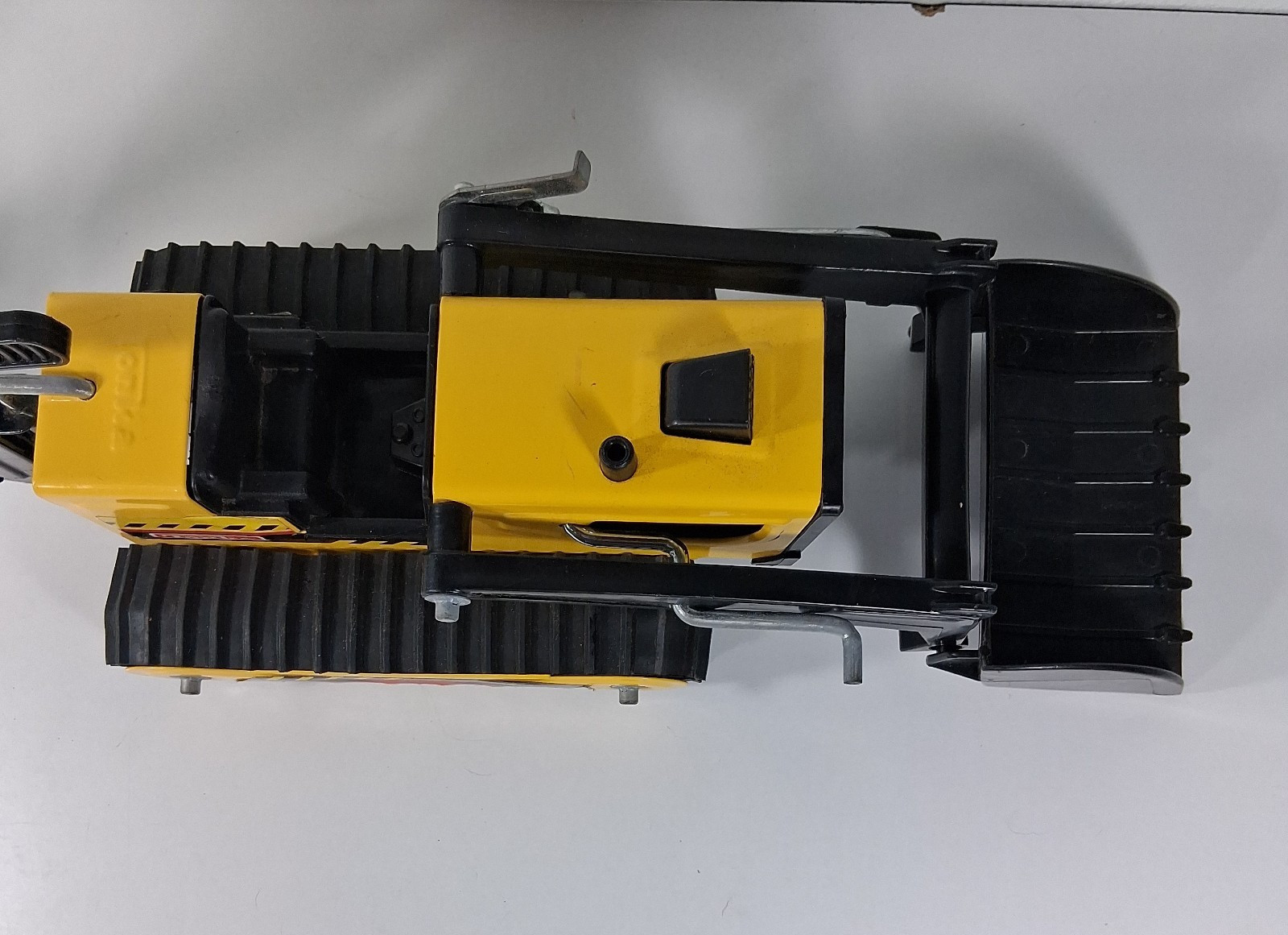 Tonka Trax Backhoe & Front End Loader Yellow Tractor Classic Metal Vintage