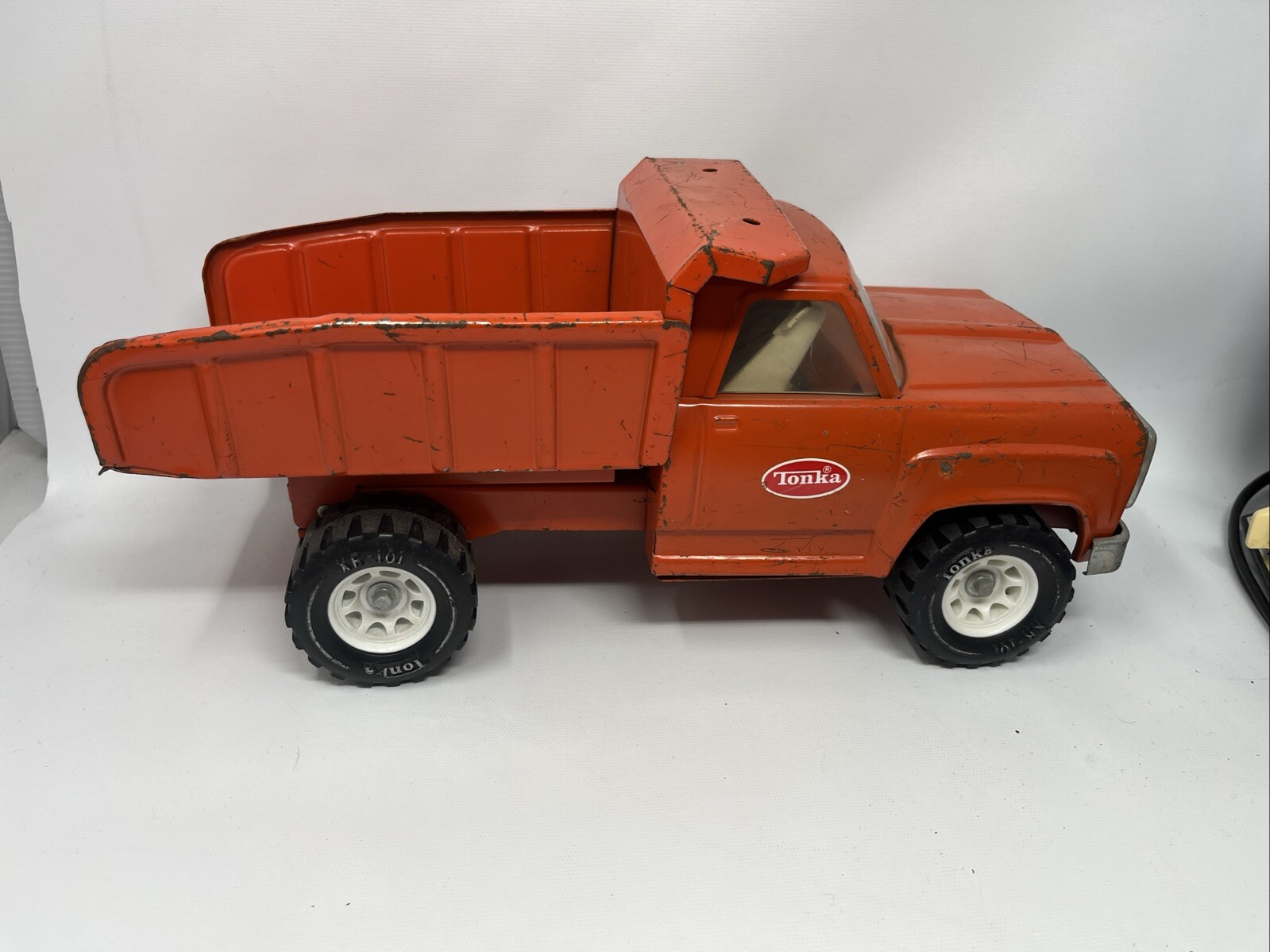 1960’s 1970’s Tonka Dump Truck Orange, – Well Loved – Normal Wear