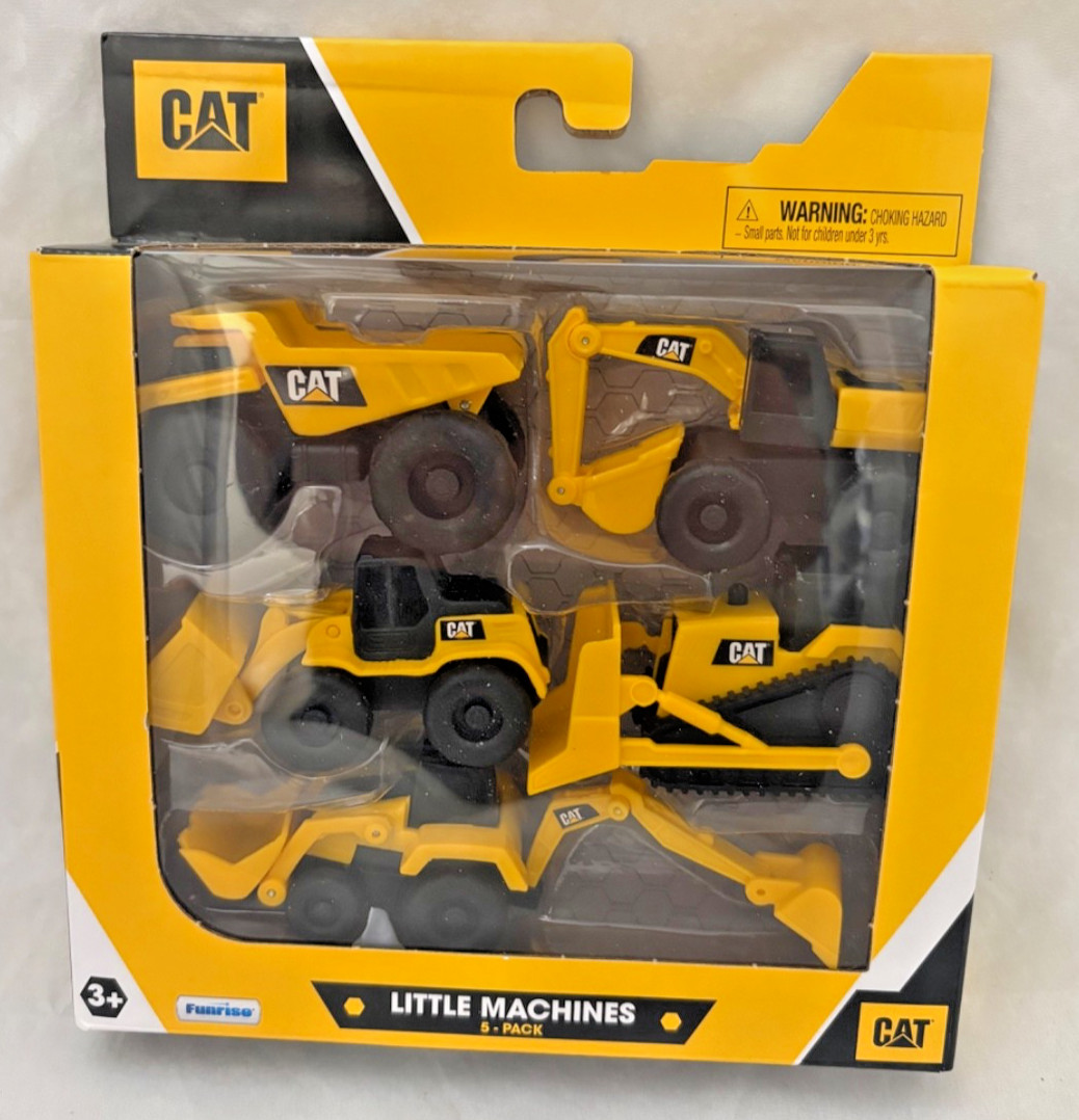Mini CAT – Construction Vehicles – Little Machines – 5 Pack – NEW