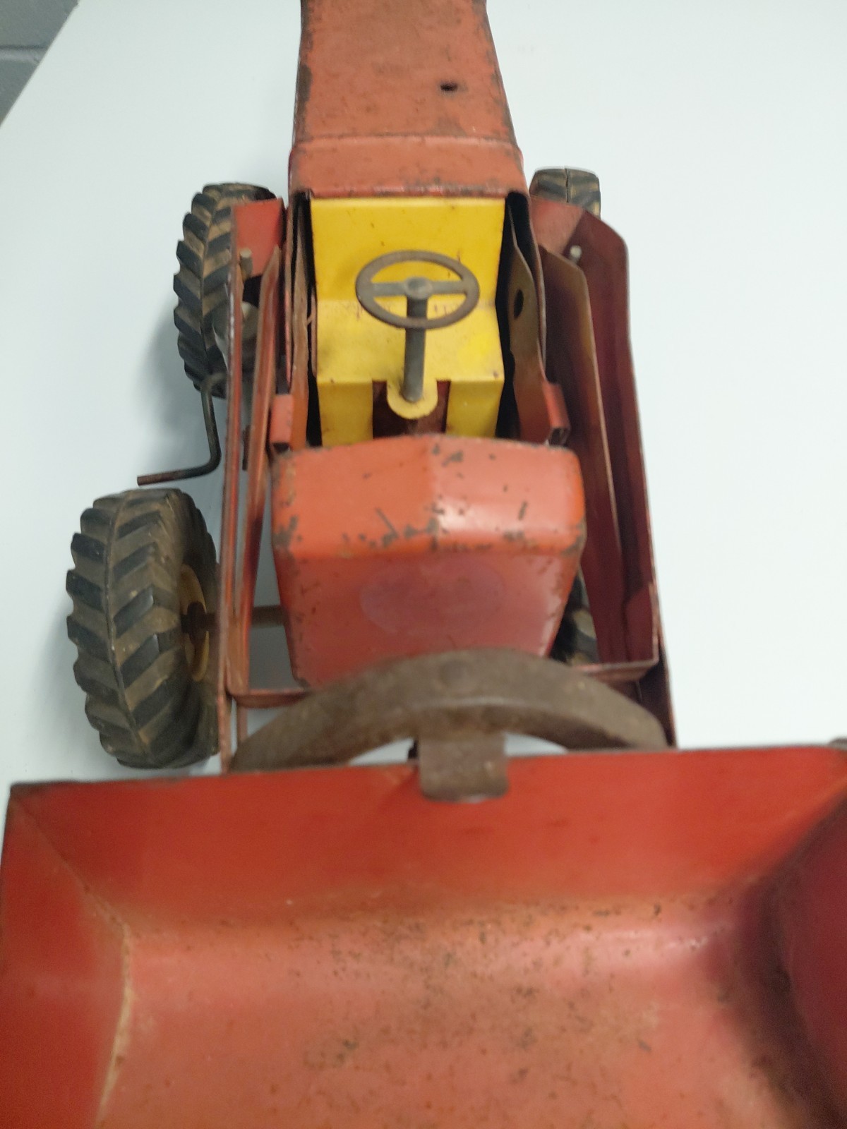Vintage Metal Nylint Hough Payloader Toy Tractor Pressed Steel Construction VTG