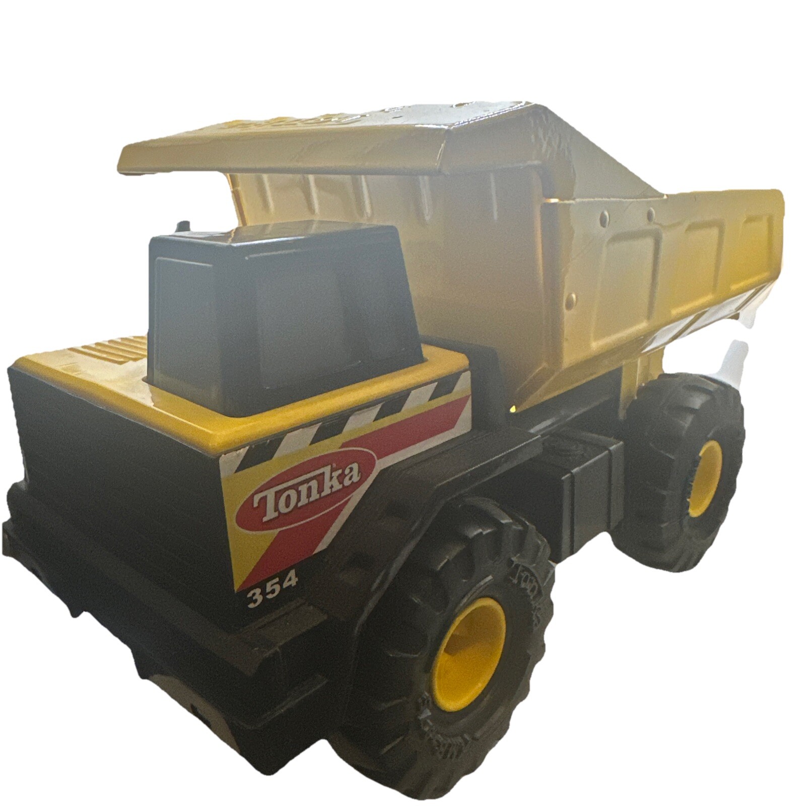 Tonka Dump Truck 354 Yellow 2012 Metal Bed Plastic Cab Funrise #93918 Hasbro