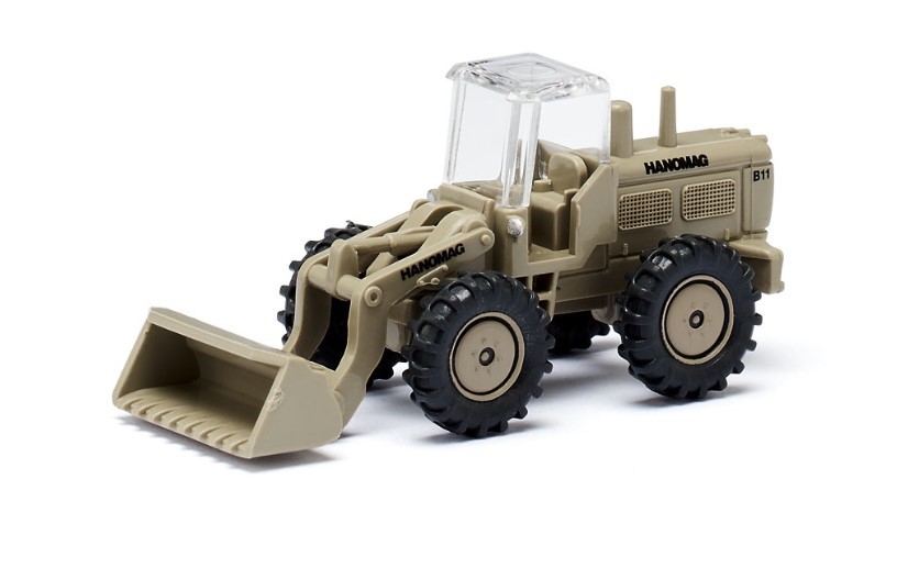 WIKING 097404 Scale N Bulldozer (Hanomag) Olive Gray 1964-72