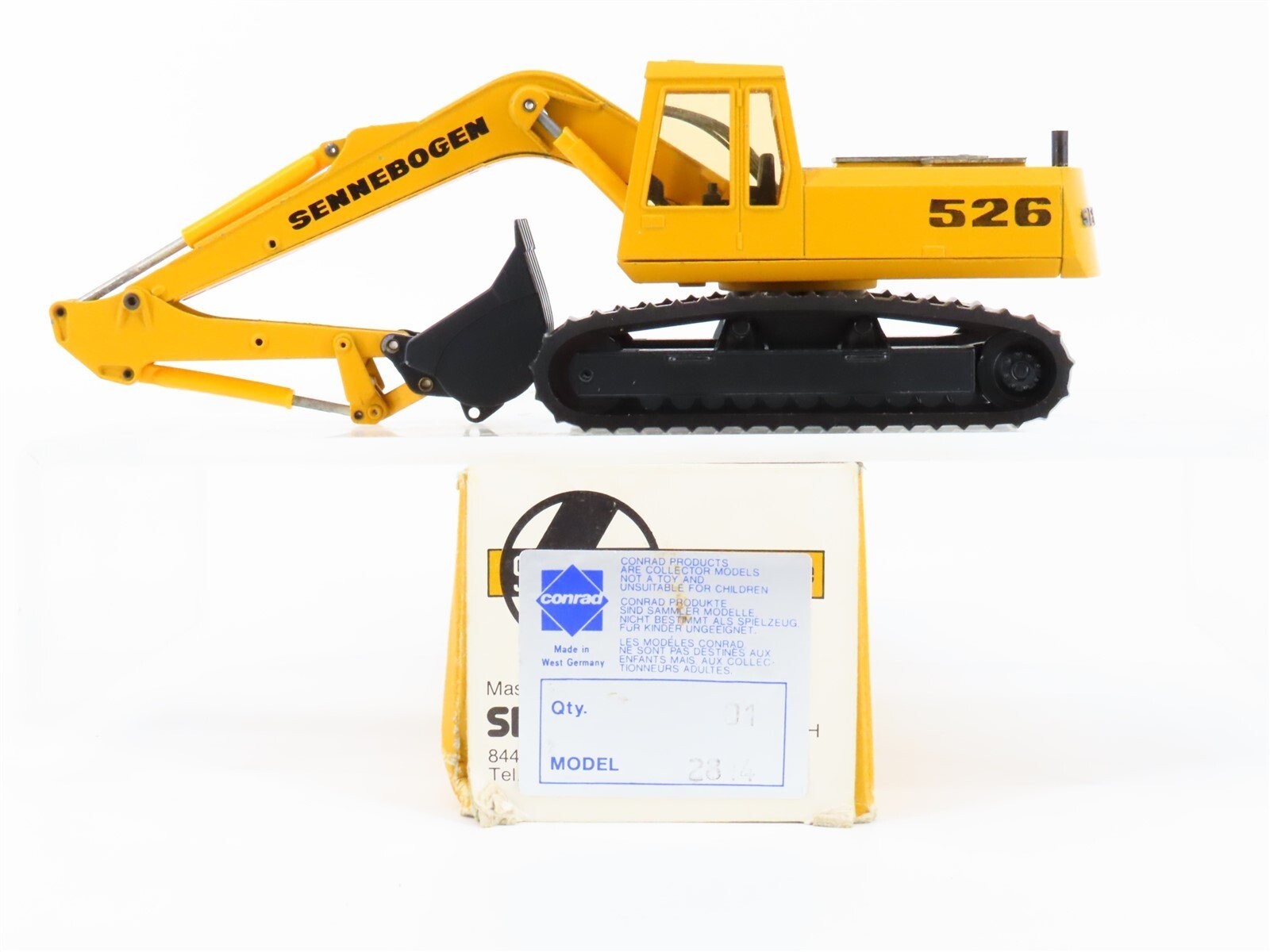 Sennebogen 526 Excavator – Conrad 1:50 Scale Diecast Model #2814