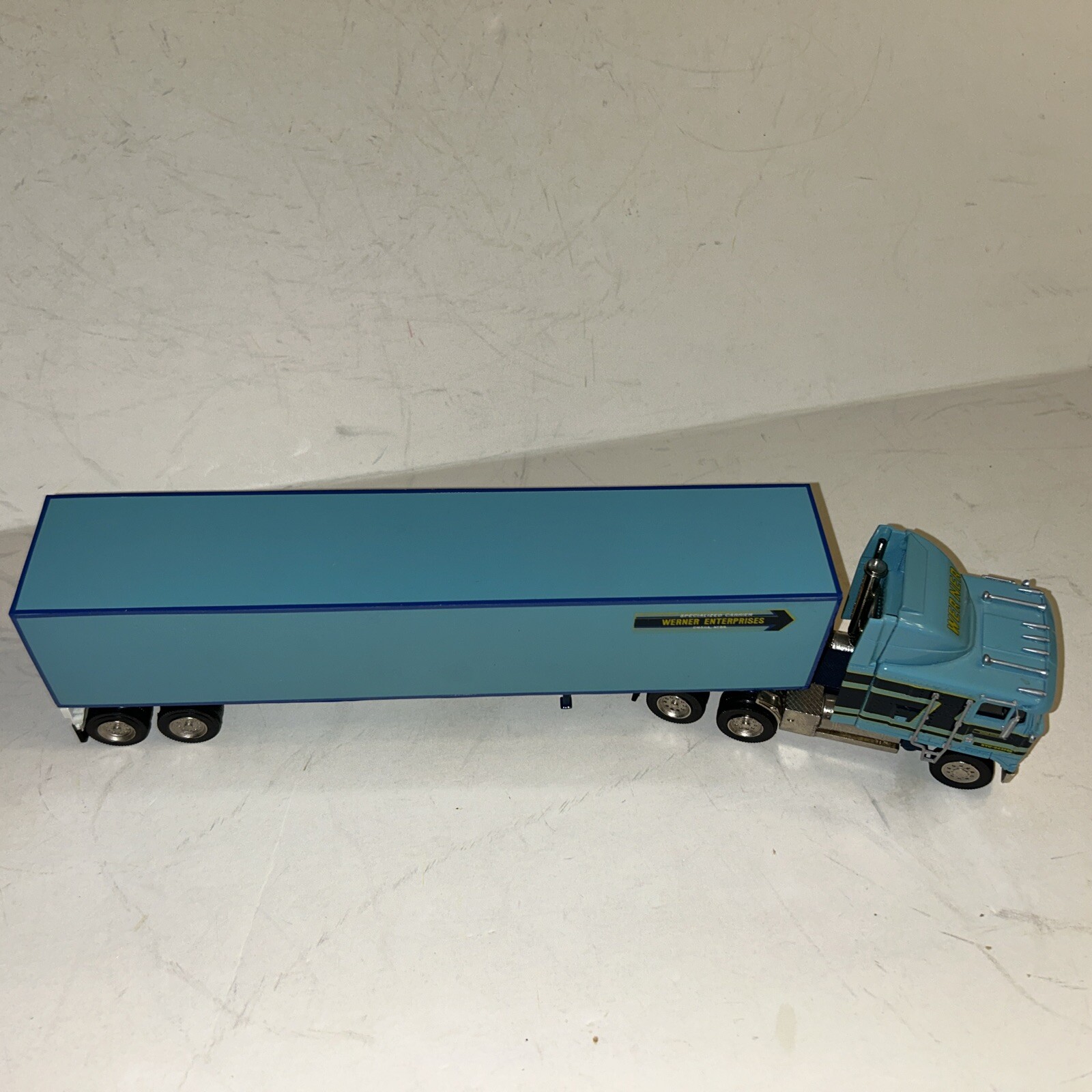 ASAM Smith Models Kenworth K100 Cabover with Van Trailer Werner Trucking