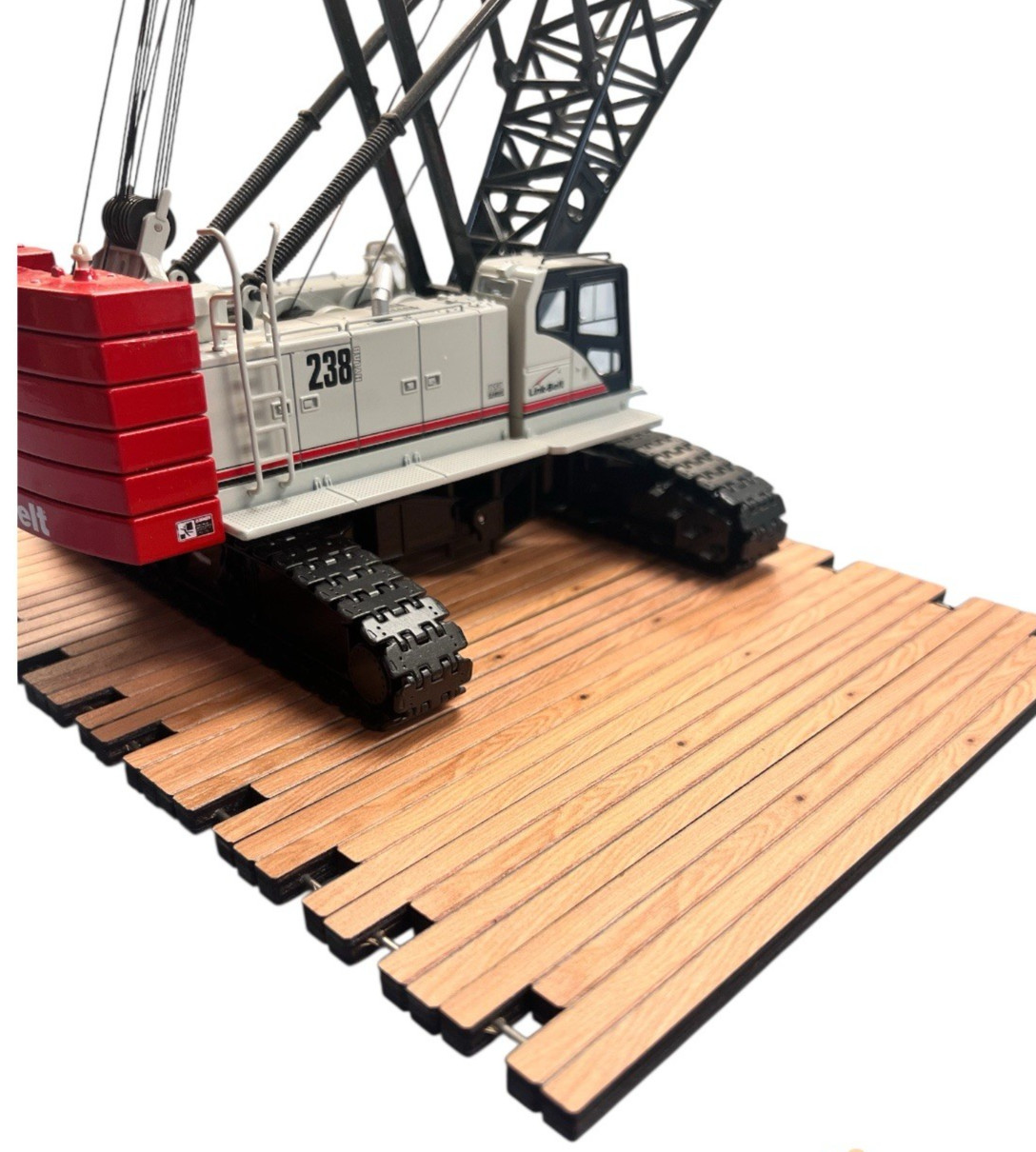 Diecast Crawler Crane Timber Mats 1/50 Scale Real Wood