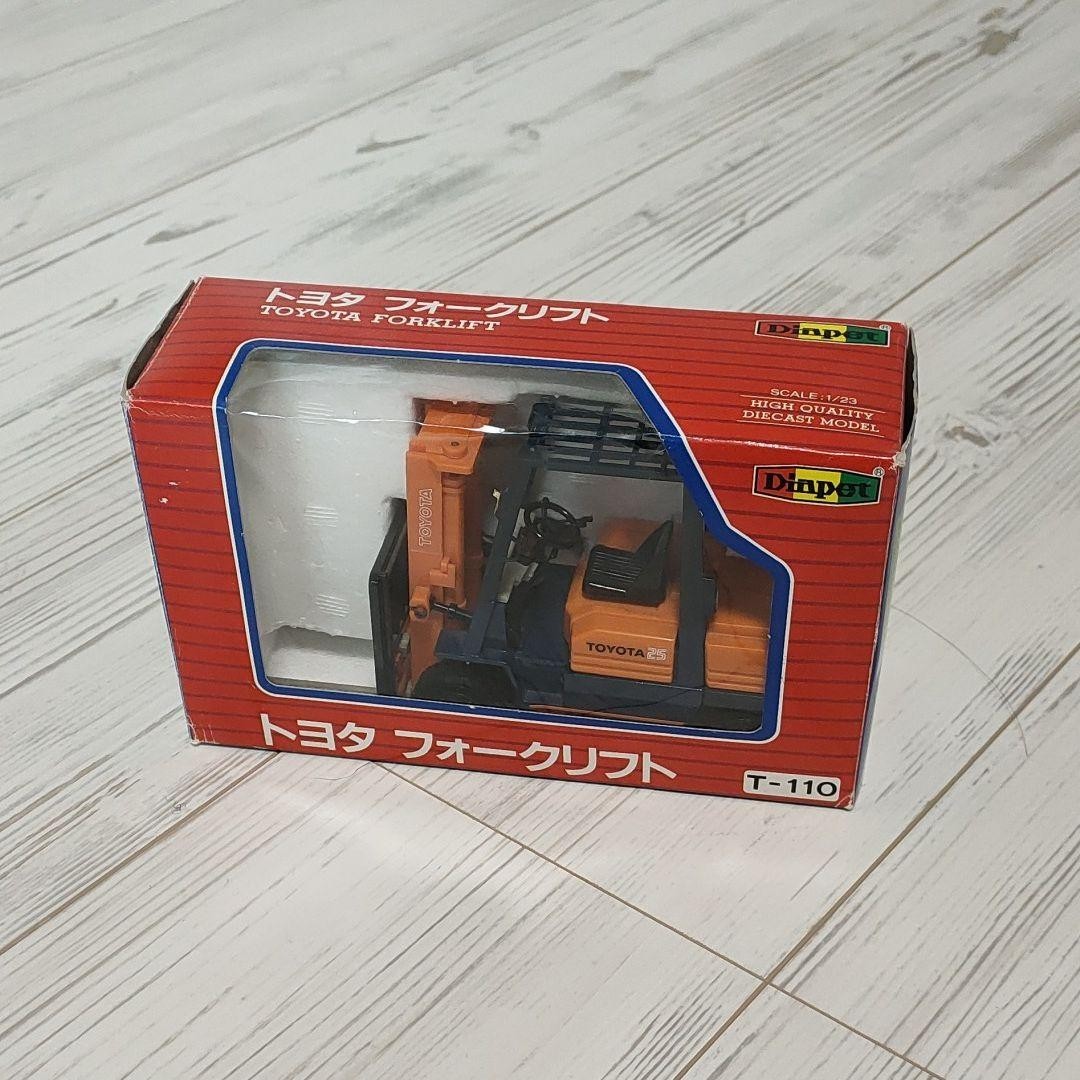 Toyota Forklift T-110 1/23 Scale Diecast Model Car Display Japan