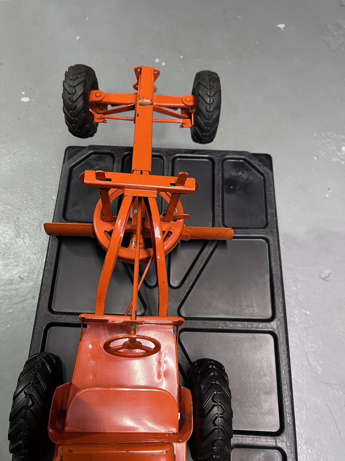 Vintage 1950’s 26″ Yellow-Orange Doepke Model Toys Adams Diesel Road Grader