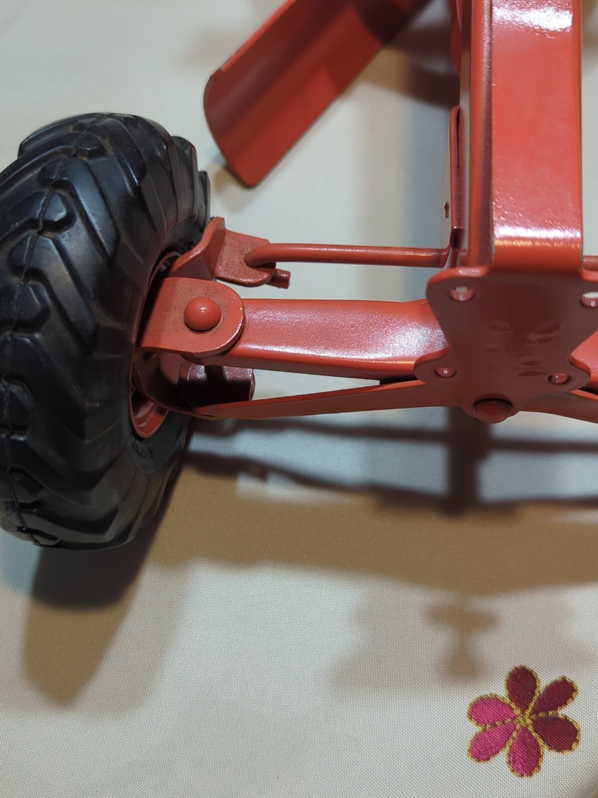 Vintage Doepke Adams Motor Road Grader Pressed Steel Model Toy Diesel 1940s