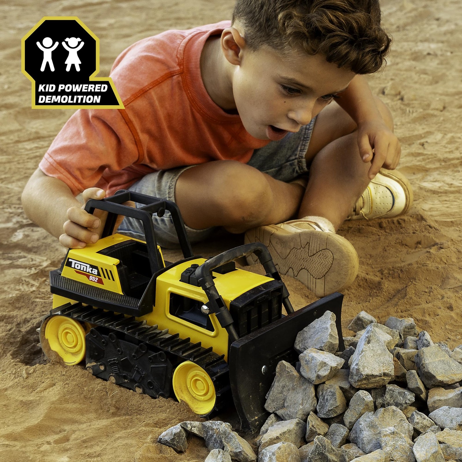 “Steel Bulldozer Toy Truck for Kids – Durable Construction Vehicle Ages 3+”