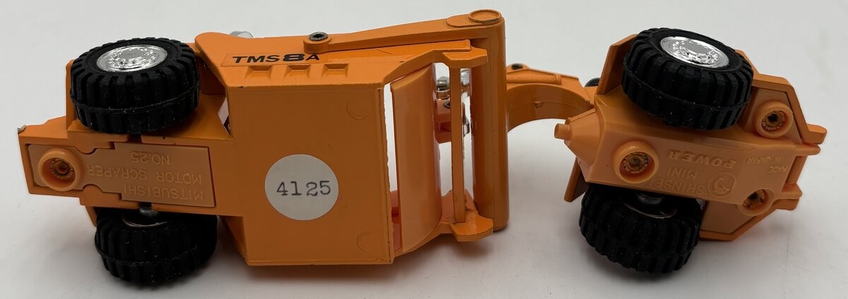 Shinsei 4125 1:95 Scale Diecast Mitsubishi Hydraulic Motor Scraper EX/Box