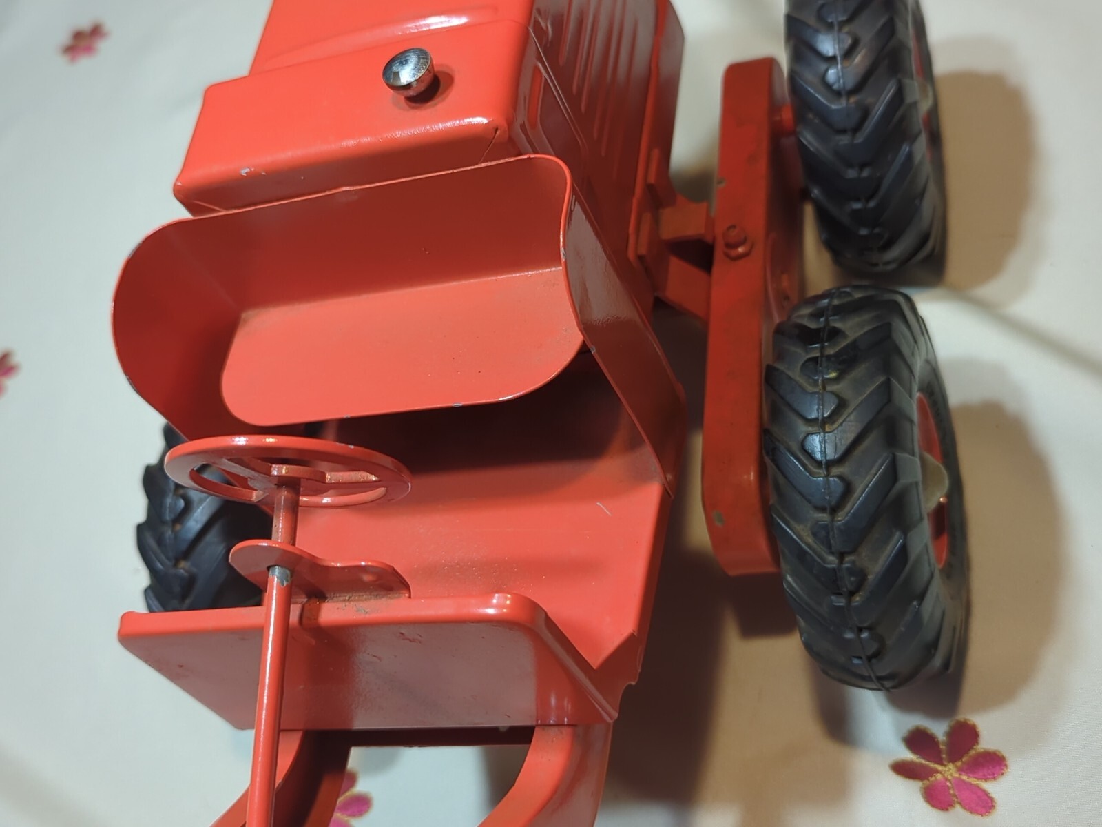 Vintage Doepke Adams Motor Road Grader Pressed Steel Model Toy Diesel 1940s