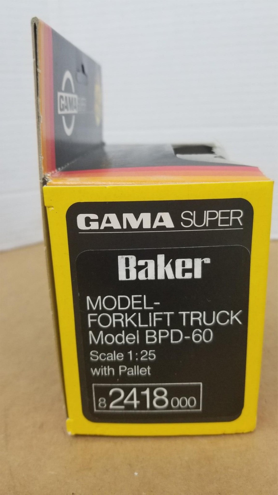 Vintage 1:25 Gama Super West Germany Forklift With Pallets Boxed