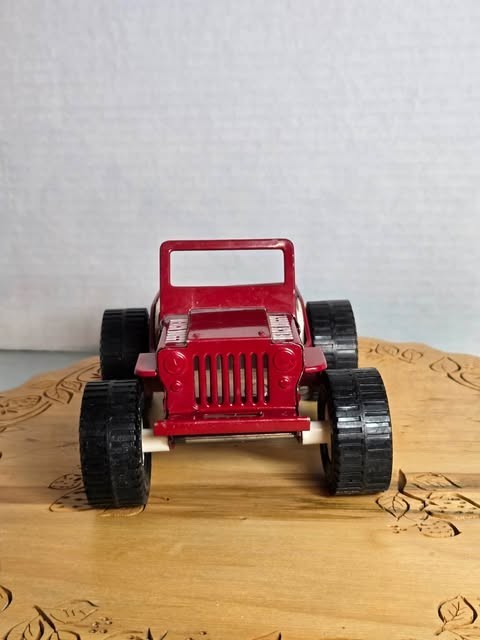 1970s red Louis Marx Japanese Beach Buggy Jeep Red