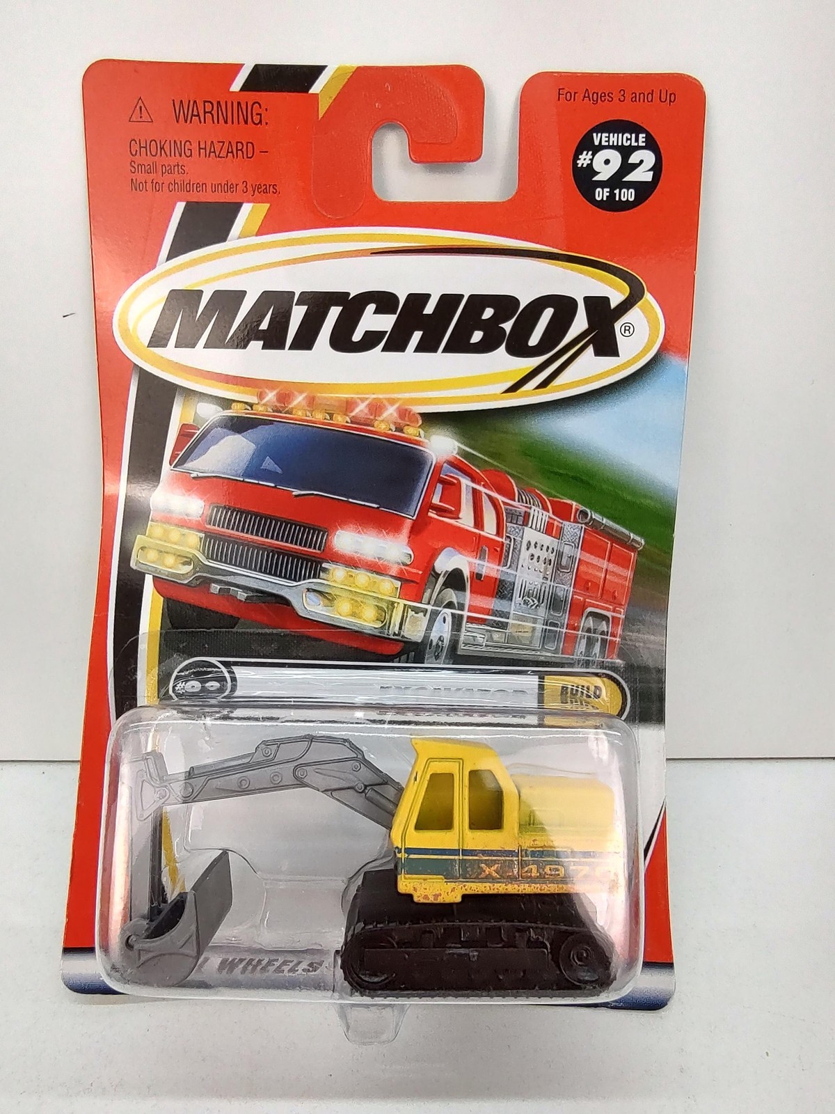 Matchbox Excavator Diecast Vehicle 2000 Series #92/100 New Sealed Construction