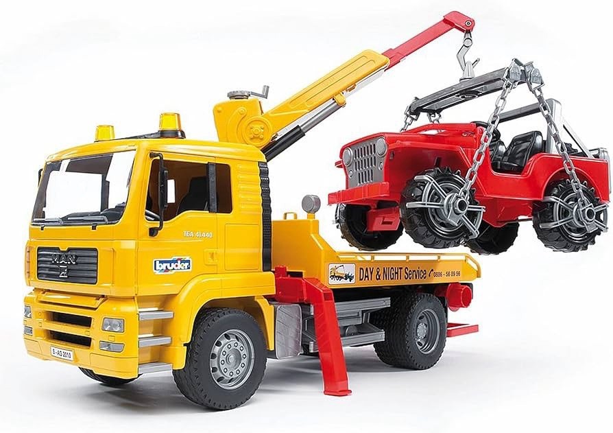 Bruder 02750 Man TGA Tow Truck Multi Functional Made In Germany NEW In Box