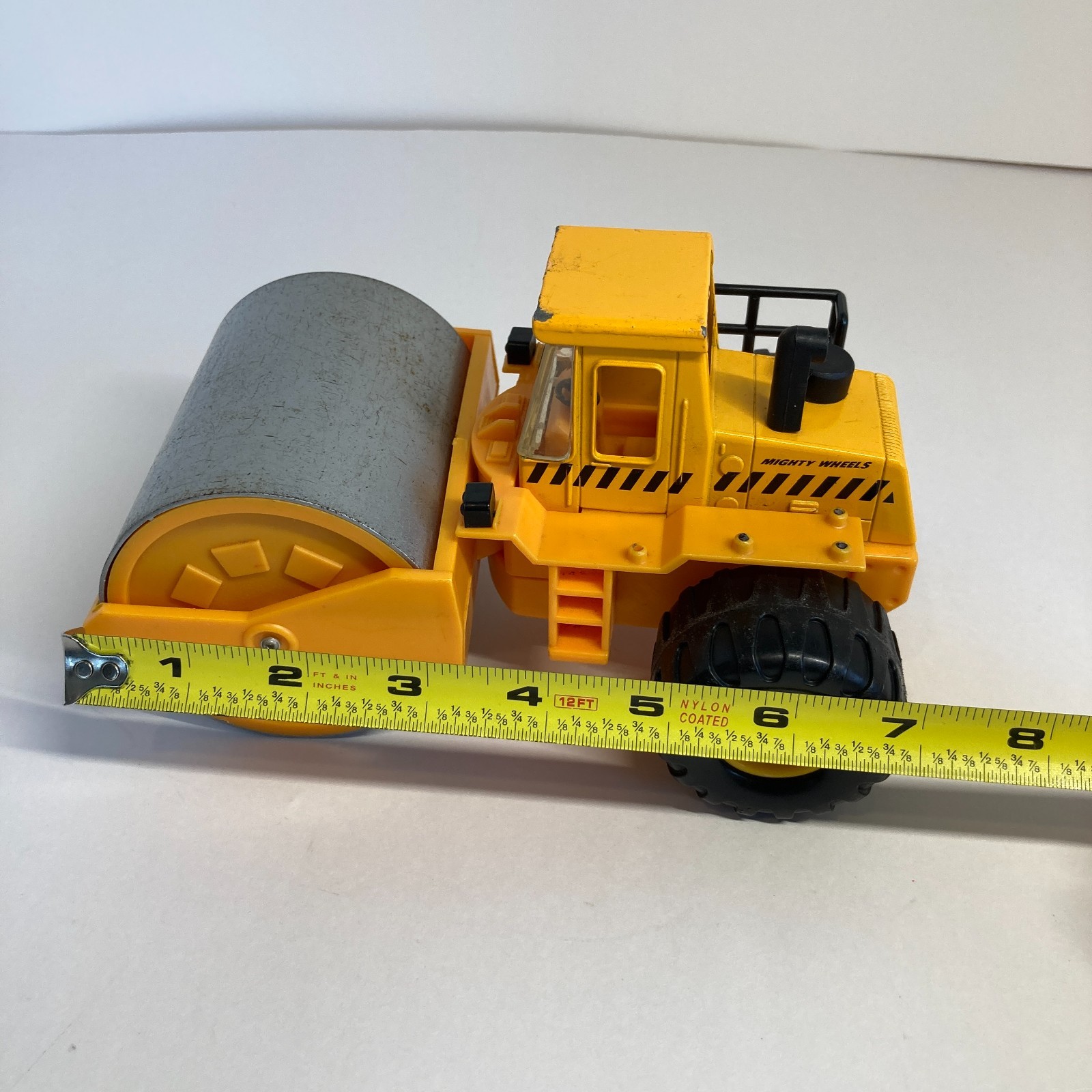 Soma Mighty Wheels Steam Roller Construction Vehicle Metal Plastic Vintage