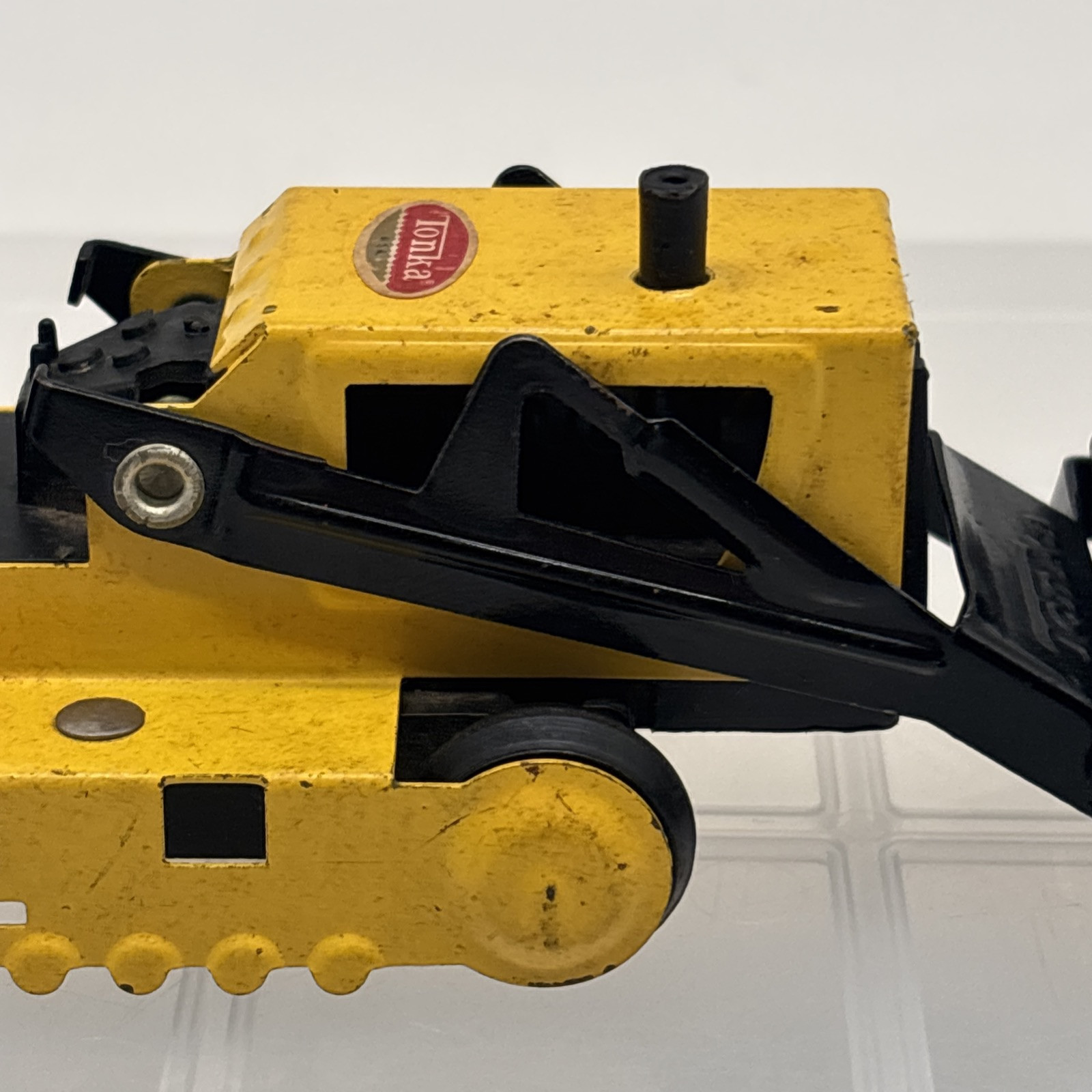 Vintage Tonka Mound Minn Bulldozer Mini Front Loader/Backhoe Yellow & Black!