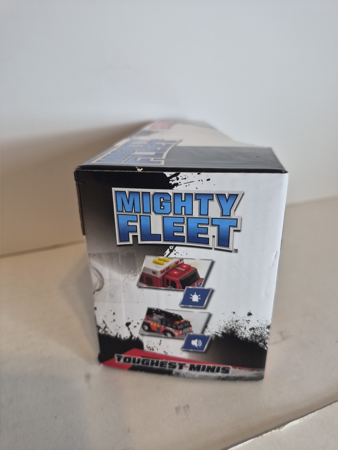Mighty Fleet Toughest Minis 5″ Tough Cab Tow Truck Toy w/Lights & Sounds, Mov…