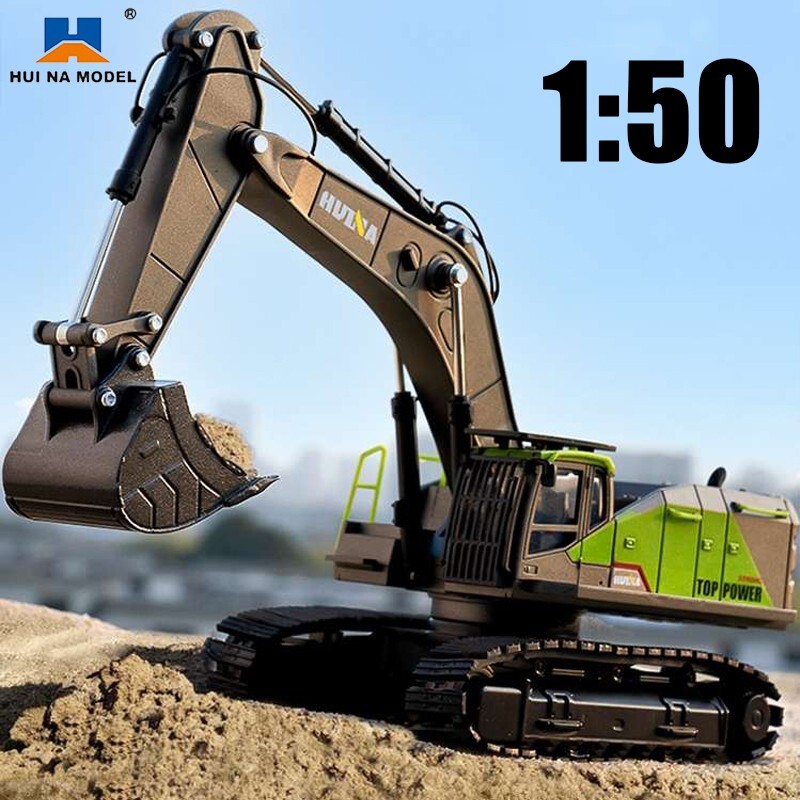 HUINA EXCAVATOR 1:50 Toy Construction Vehicle Diecast FREE SHIPPING For Boys NEW