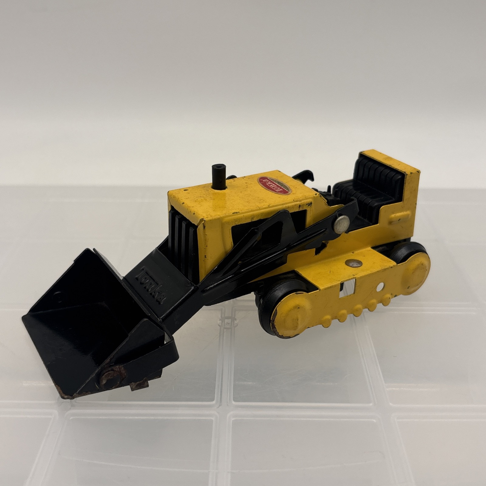 Vintage Tonka Mound Minn Bulldozer Mini Front Loader/Backhoe Yellow & Black!