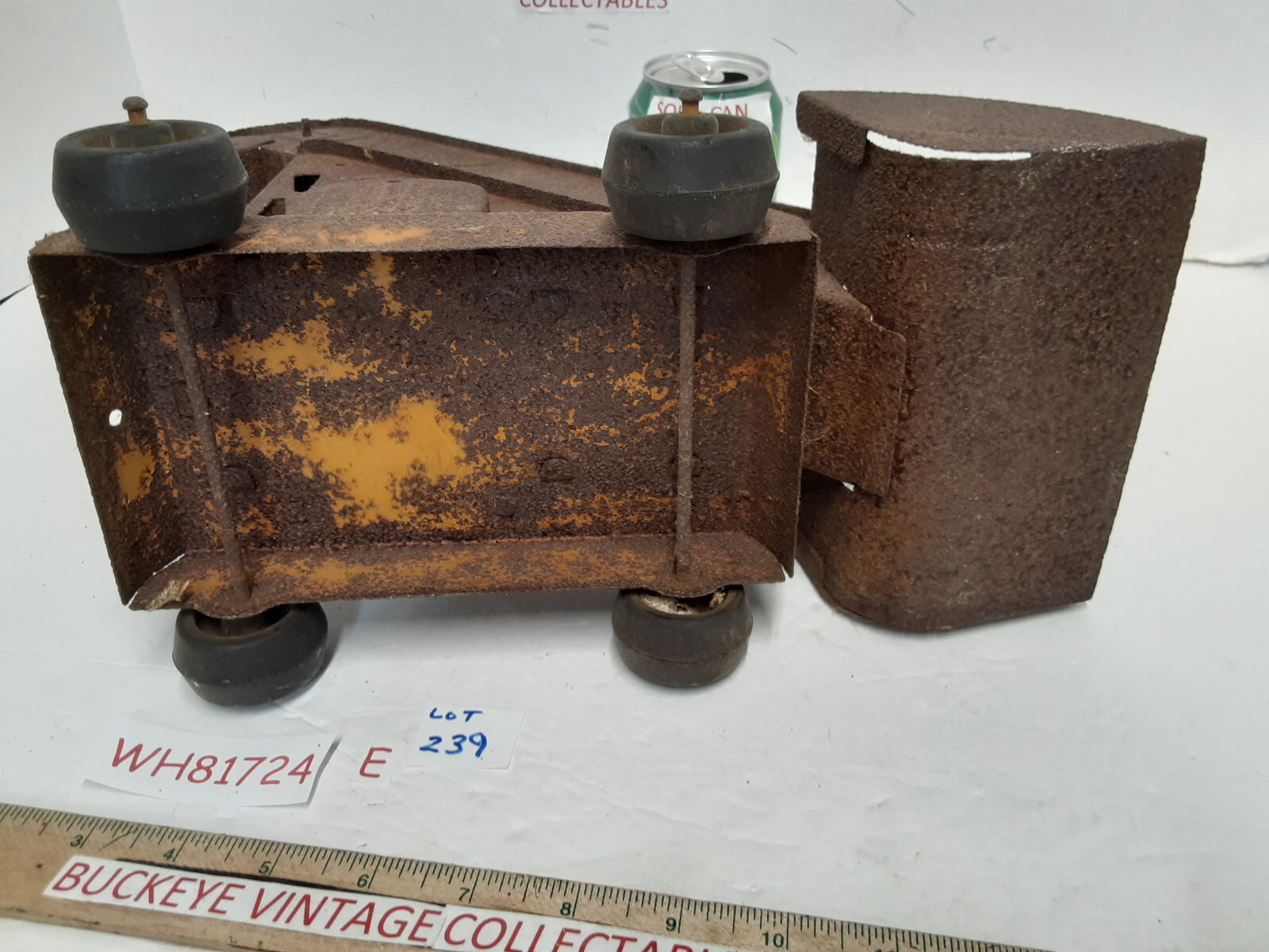 Vintage Marx Lumar Pressed Tin Conveyor Loader, Parts Or Restore
