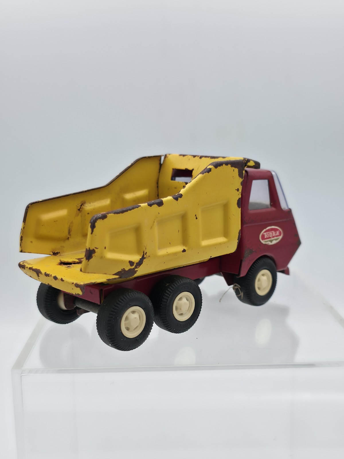 1976-77 Tiny Tonka Dump Truck – Vintage Construction Equipment Pressed Steel Toy