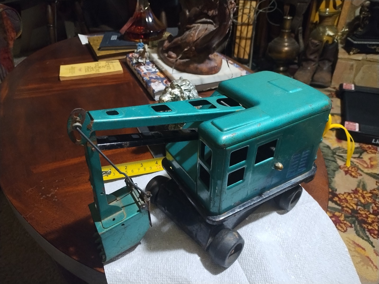 Vintage LUMAR CONTRACTORS MARX Power Shovel Crane Excavator Pressed Steel