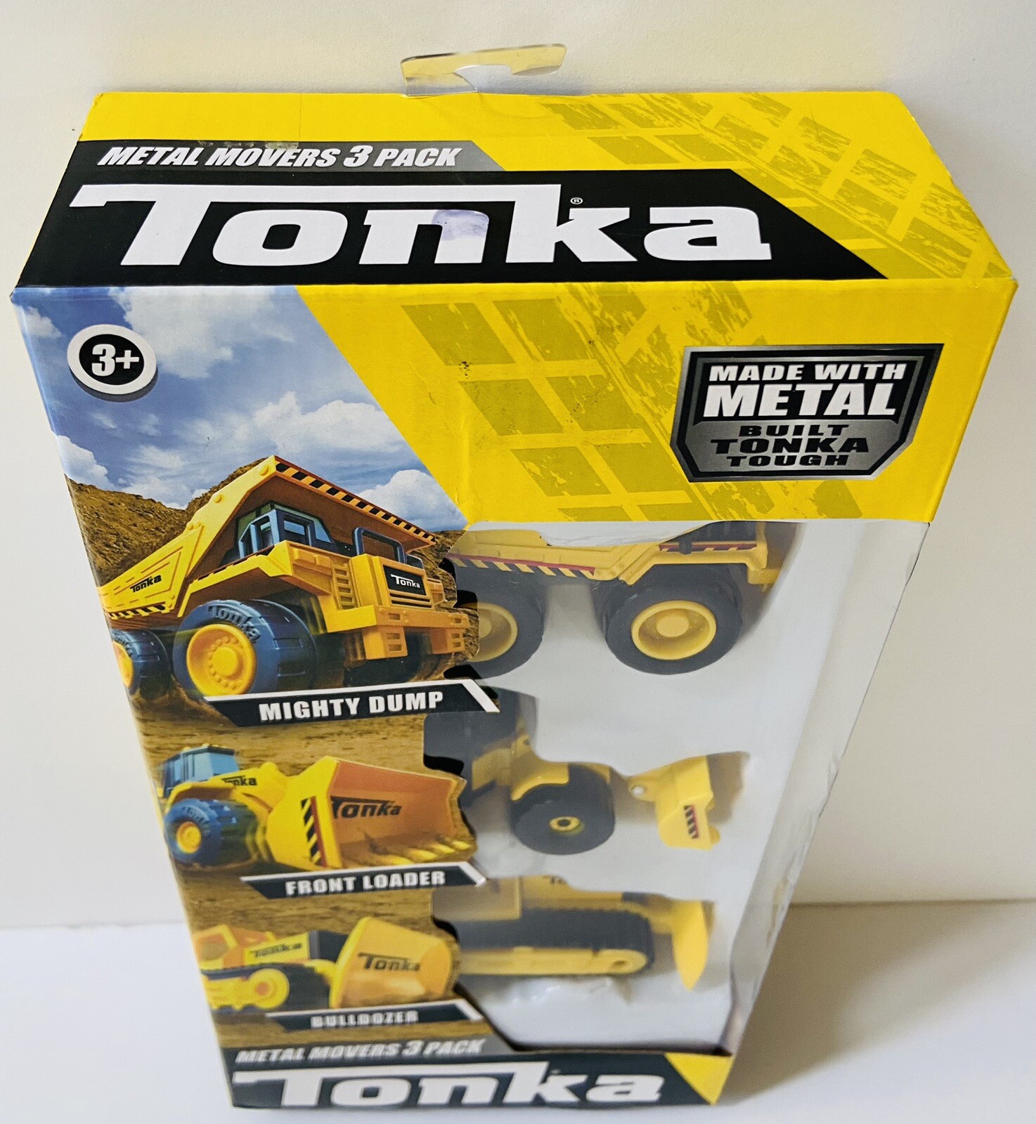 Tonka Metal Movers – 3 pack – Mighty Dump Truck, Front Loader & Bulldozer New