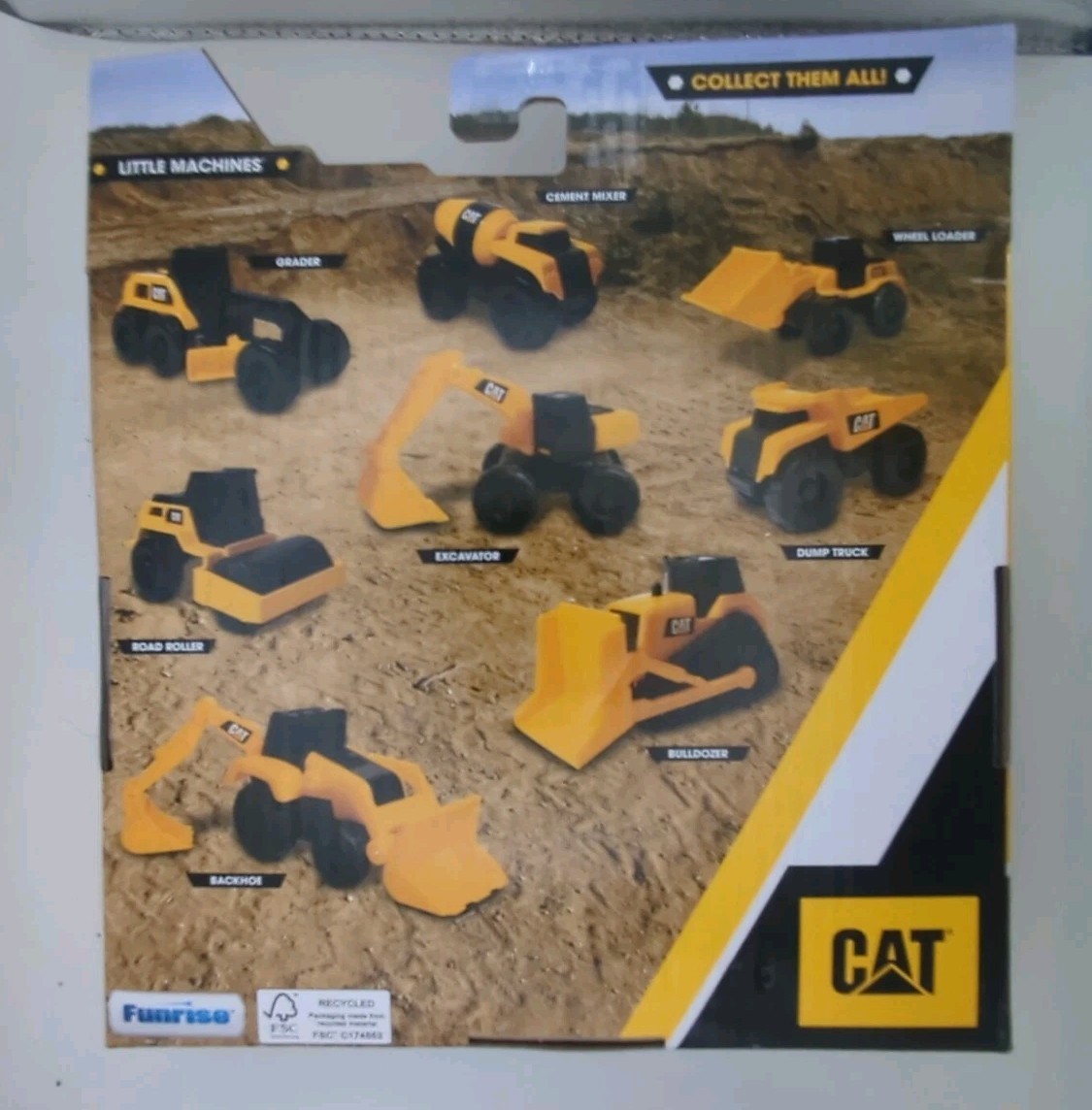 CAT Little Machines 5pc Construction Vehicle Set 2″-3″ Bulldozer Excavator Load