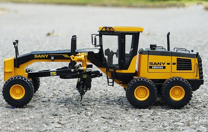 1:35 27CM SANY SMG200 MOTOR GRADERS Construction Equipment Machine Diecast Model